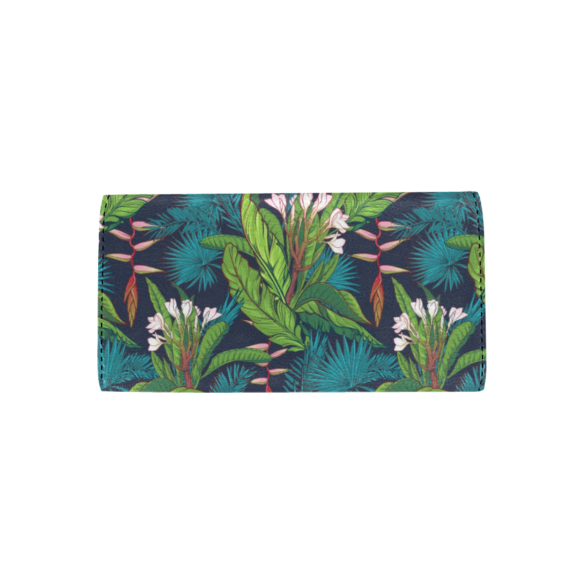 Rainforest Pattern Print Design RF01 Women's Trifold Wallet