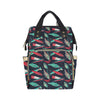 Fishing Bait Pattern Diaper Bag Backpack