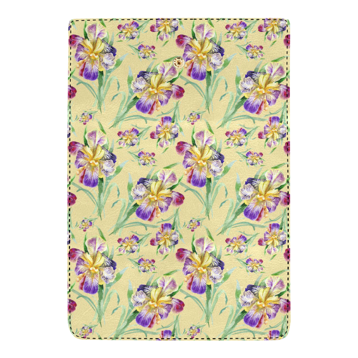 Iris Pattern Print Design IR06 Women's Trifold Wallet