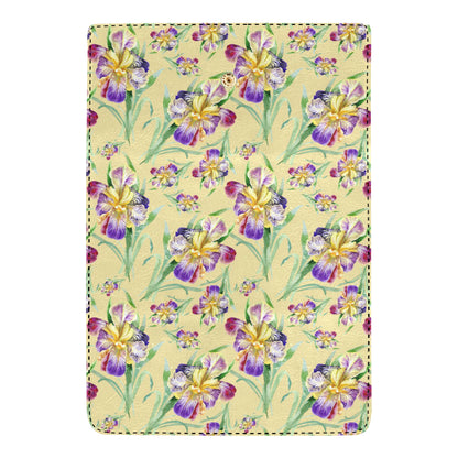 Iris Pattern Print Design IR06 Women's Trifold Wallet