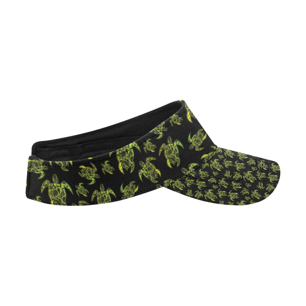 Green Tribal Turtle Polynesian Themed Unisex Sun Visor