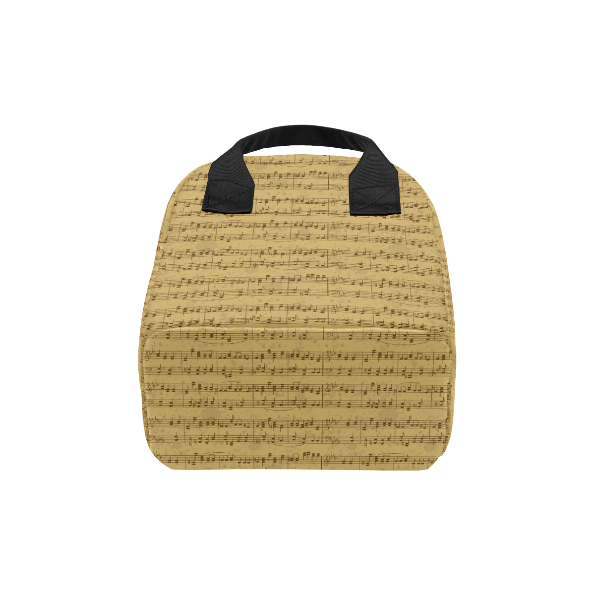 Music Note Vintage Themed Print Insulated Lunch Bag