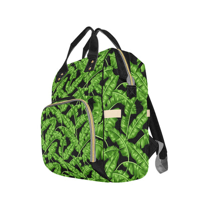 Banana Leaf Pattern Print Design BL01 Diaper Bag Backpack