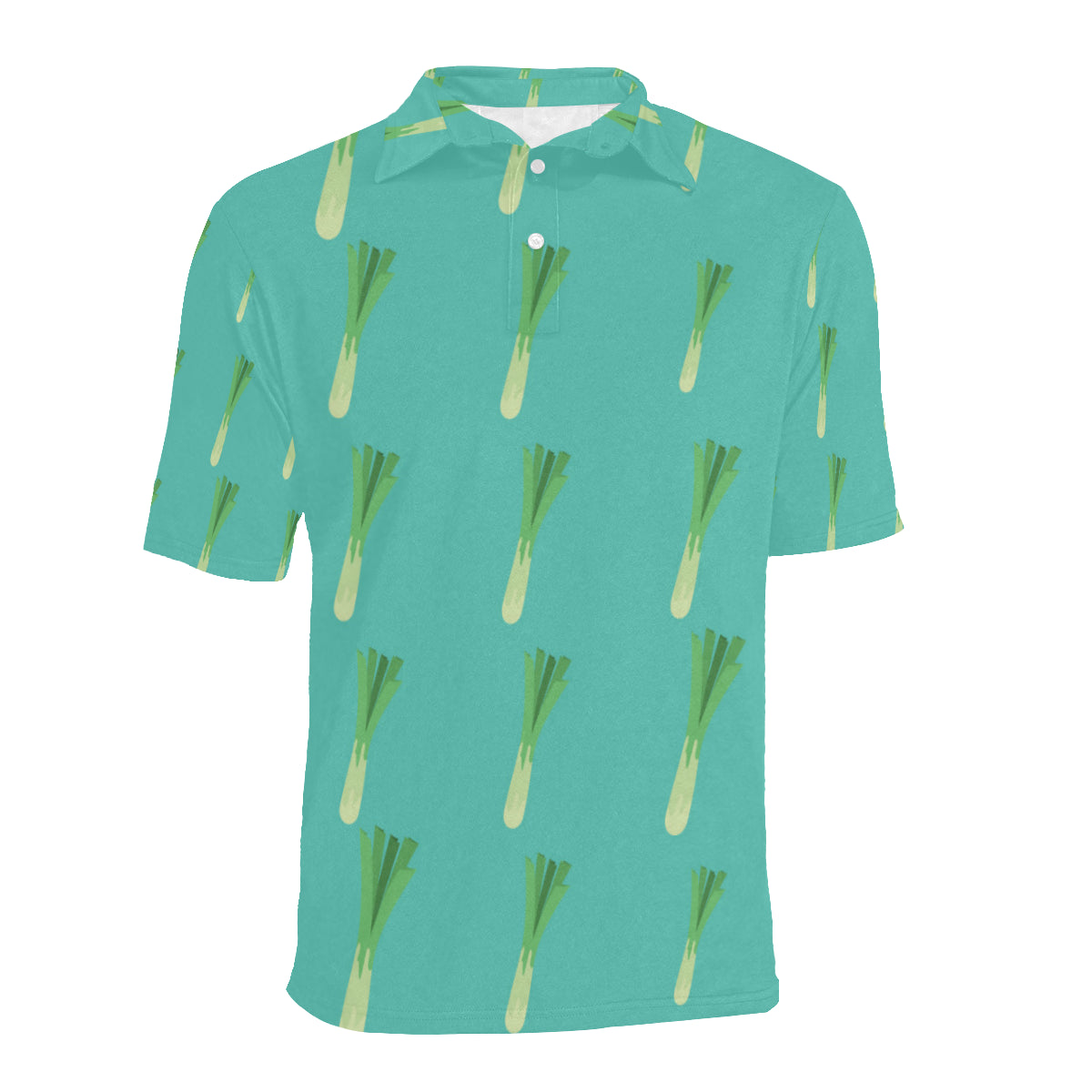 Leek Pattern Print Design 01 Men Polo Shirt