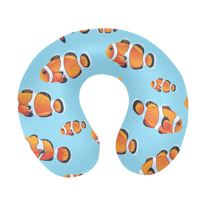 Clownfish Pattern Print Design 01 U-Shaped Travel Neck Pillow