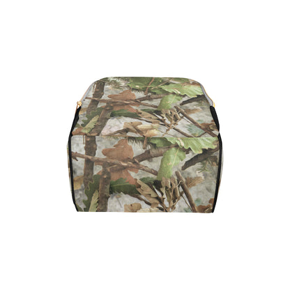 Camo Realistic Tree Forest Print Diaper Bag Backpack