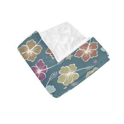 Hibiscus Pattern Print Design HB033 Premium Quilt
