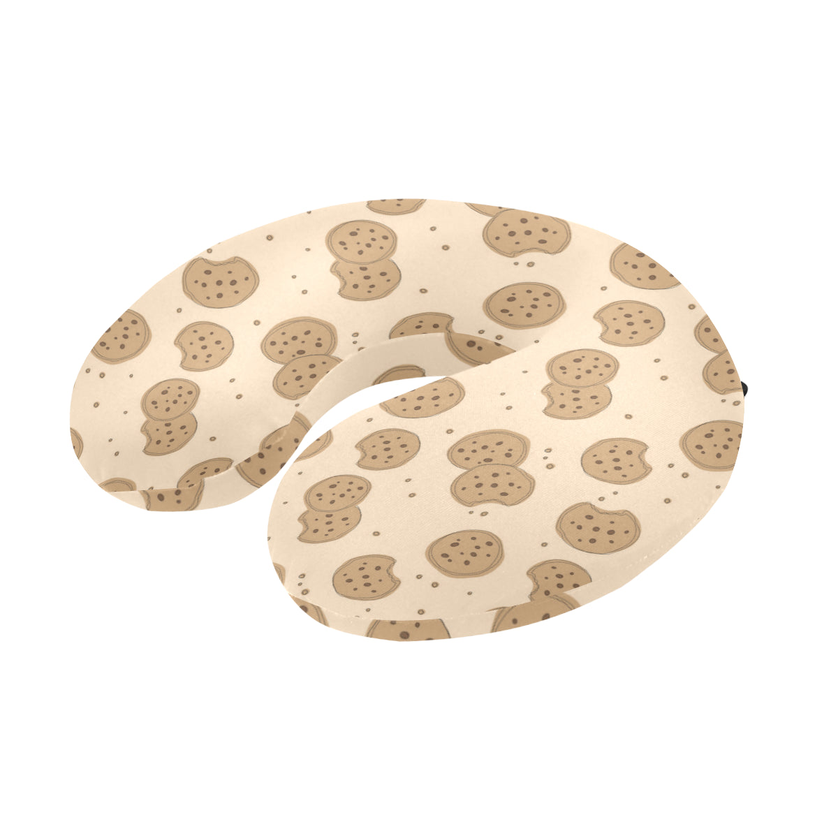 Biscuit Pattern Print Design 02 U-Shaped Travel Neck Pillow