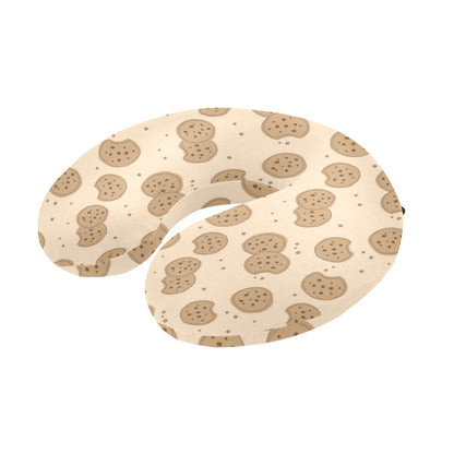 Biscuit Pattern Print Design 02 U-Shaped Travel Neck Pillow