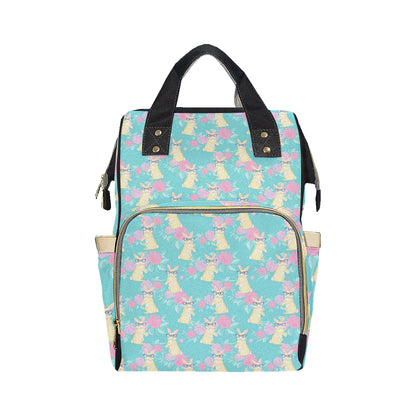 Rabbit Pattern Print Design RB05 Diaper Bag Backpack