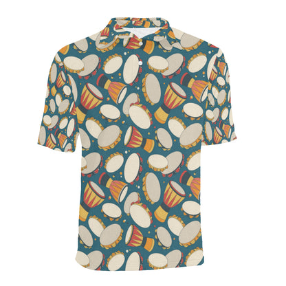 Tambourine Pattern Print Design 01 Men Polo Shirt