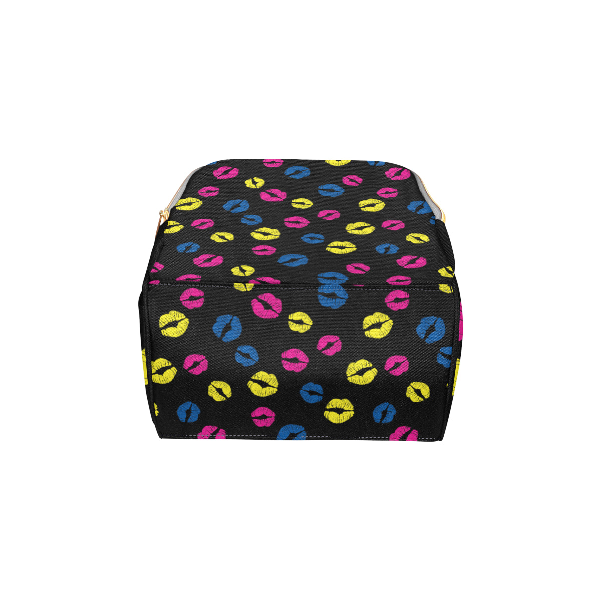 Lip Neon Color Pattern Print Design 01 Diaper Bag Backpack
