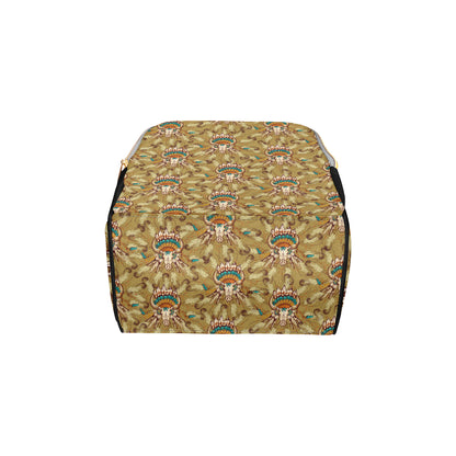Native Indian Buffalo head Diaper Bag Backpack