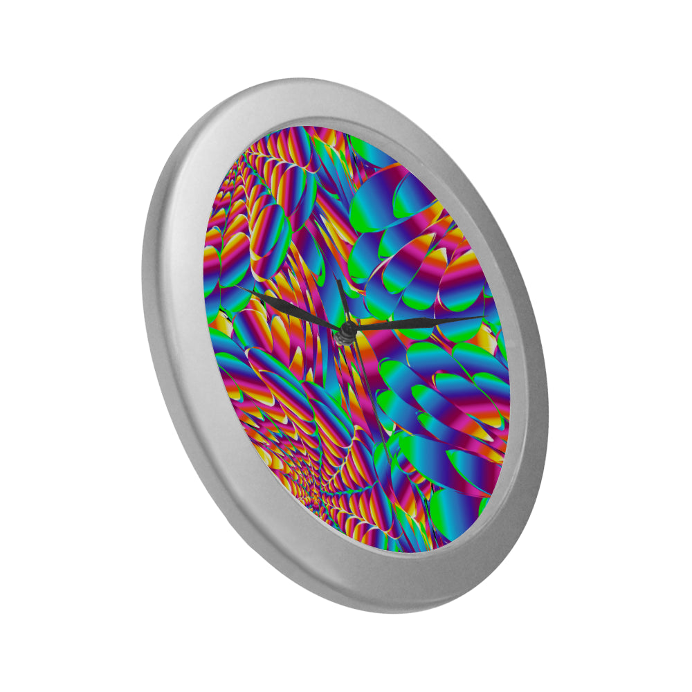 Psychedelic Trippy Pattern Wall Clock