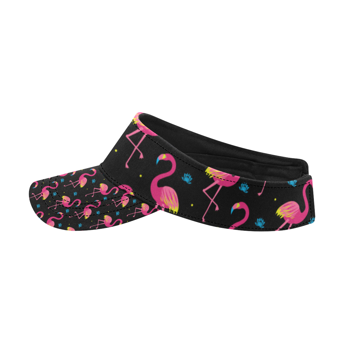 Flamingo Pink Neon Print Pattern Unisex Sun Visor