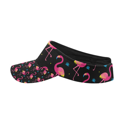 Flamingo Pink Neon Print Pattern Unisex Sun Visor