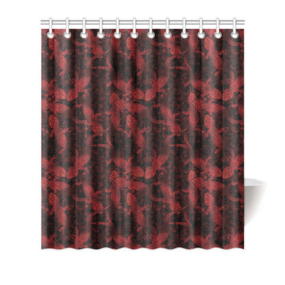 Gecko Pattern Print Design 04 Shower Curtain