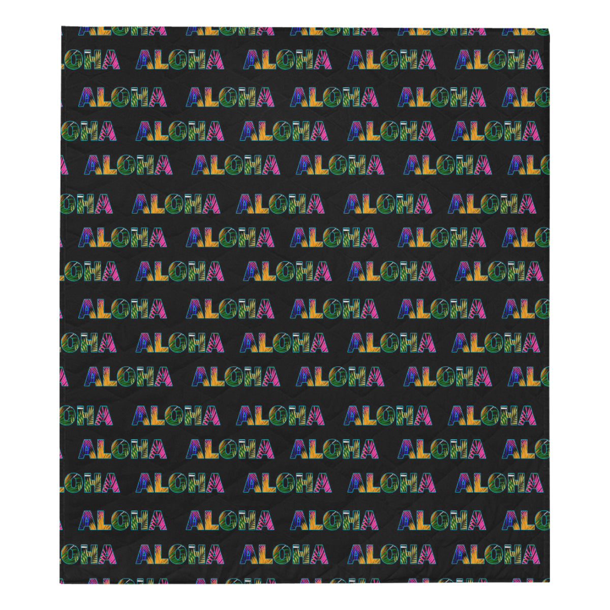 Aloha Hawaii Neon Premium Quilt