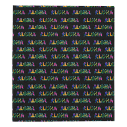 Aloha Hawaii Neon Premium Quilt