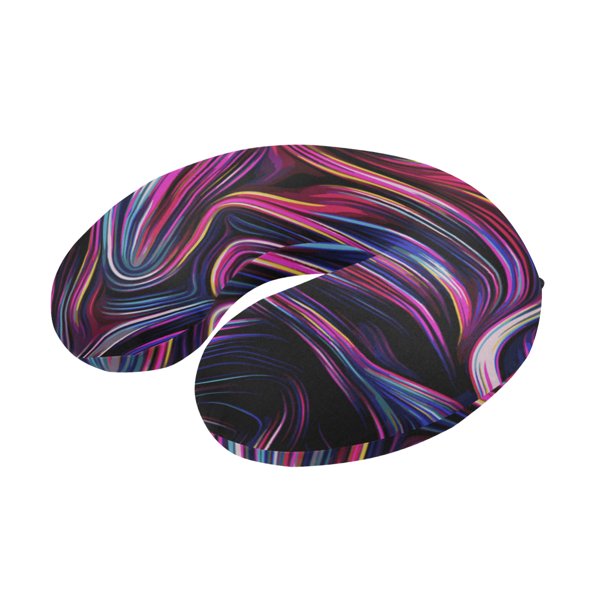 Liquid Pattern Print Design 01 U-Shaped Travel Neck Pillow