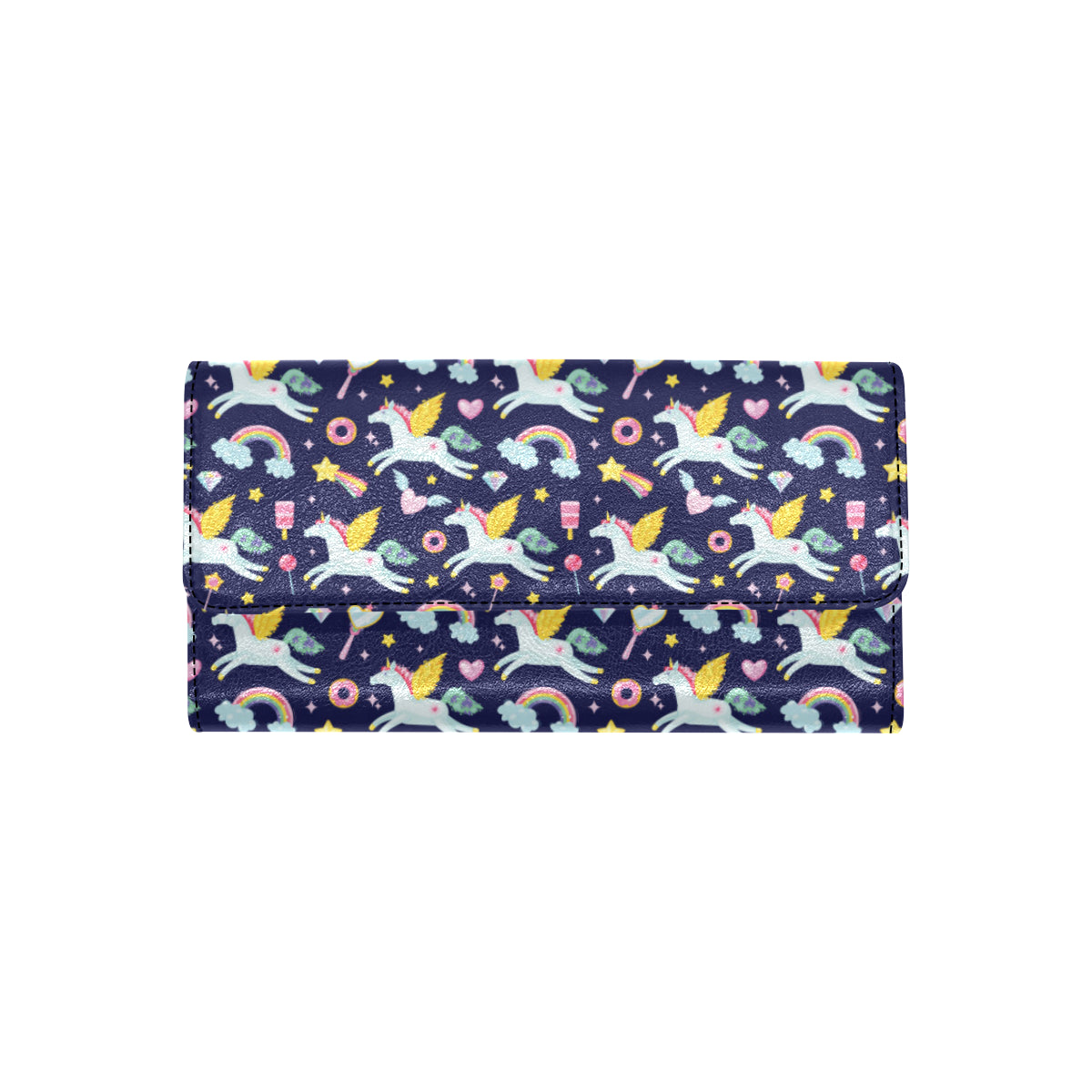 Pegasus Pattern Print Design 05 Women's Trifold Wallet