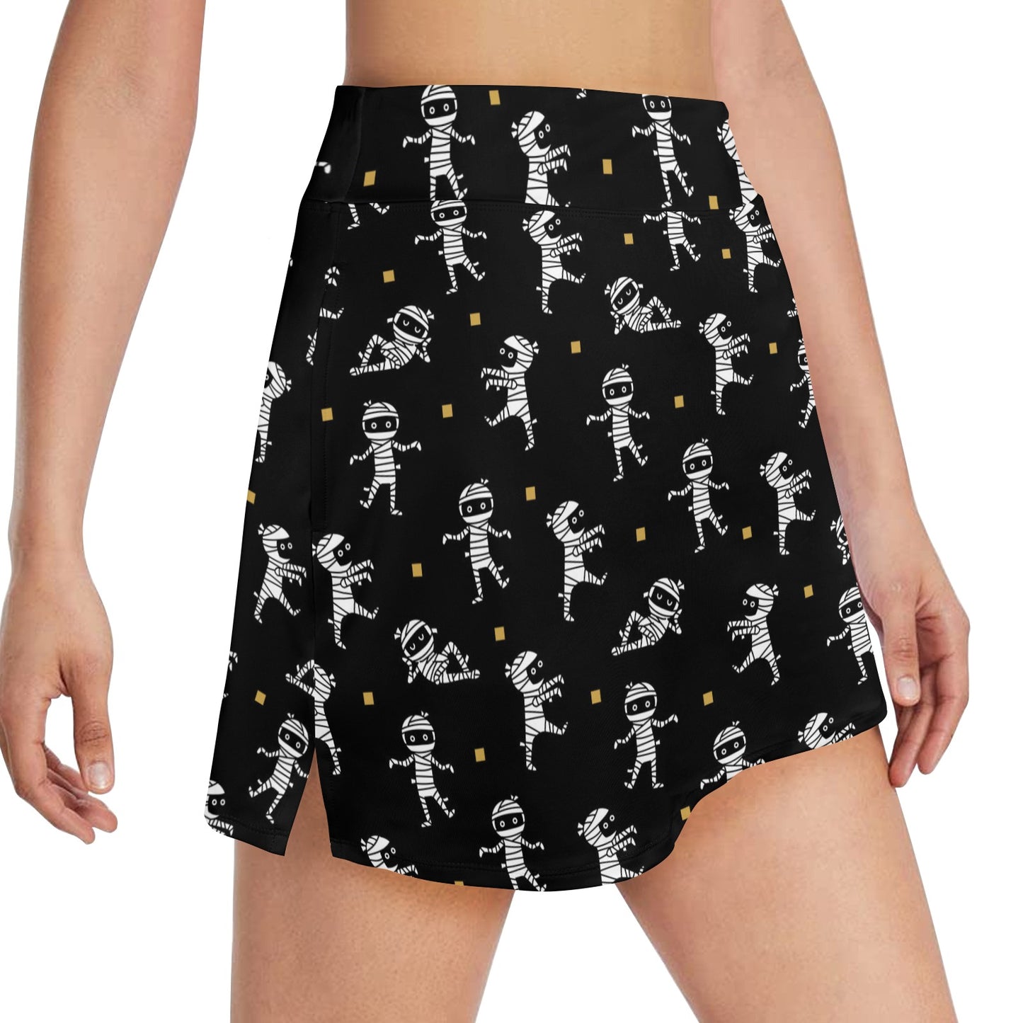 Mummy Cute Print Design LKS301 17" Golf & Pickleball Skort with Pockets