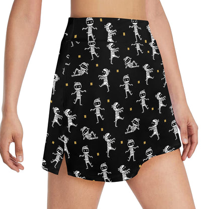 Mummy Cute Print Design LKS301 17" Golf & Pickleball Skort with Pockets