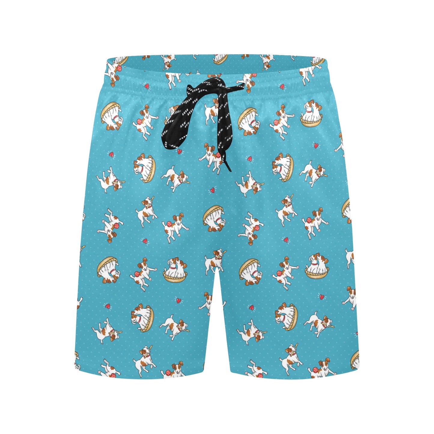 Russell Terriers Playing Print Design LKS305 Men's Swim Trunks Beach Shorts