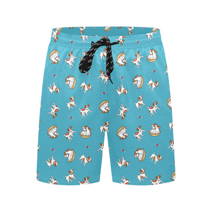 Russell Terriers Playing Print Design LKS305 Men's Swim Trunks Beach Shorts