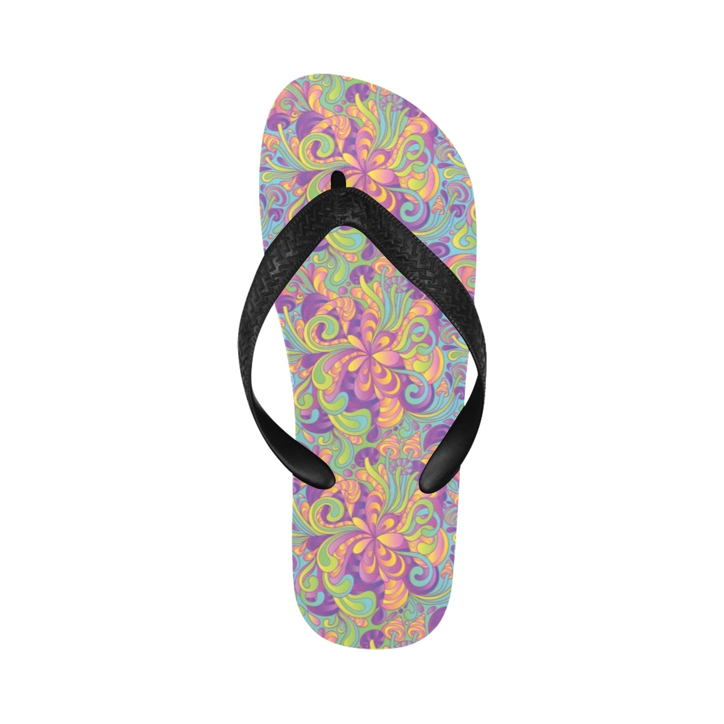 Trippy Print Design LKS306 Flip Flops