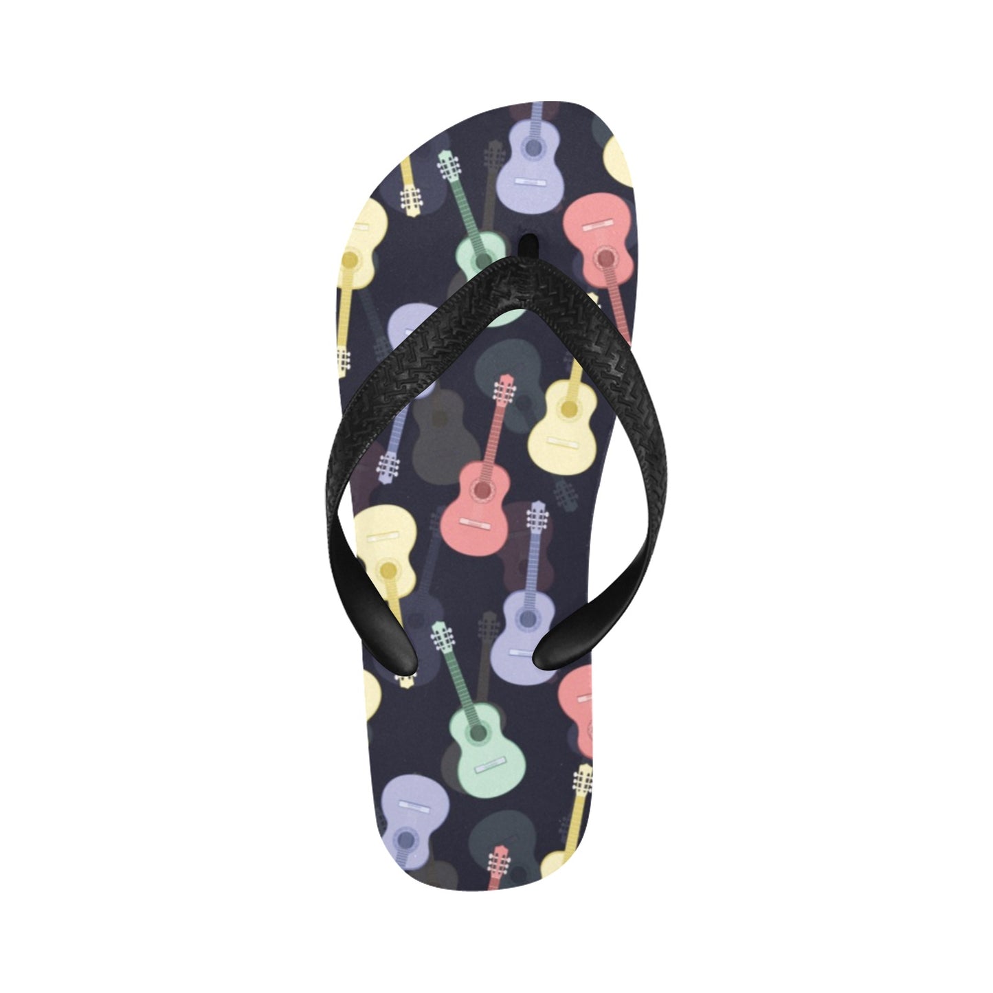 Acoustic Guitar Print Design LKS401 Flip Flops