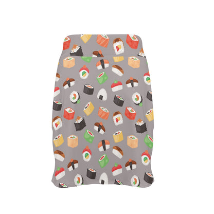 Sushi Print Design LKS307 17" Golf & Pickleball Skort with Pockets