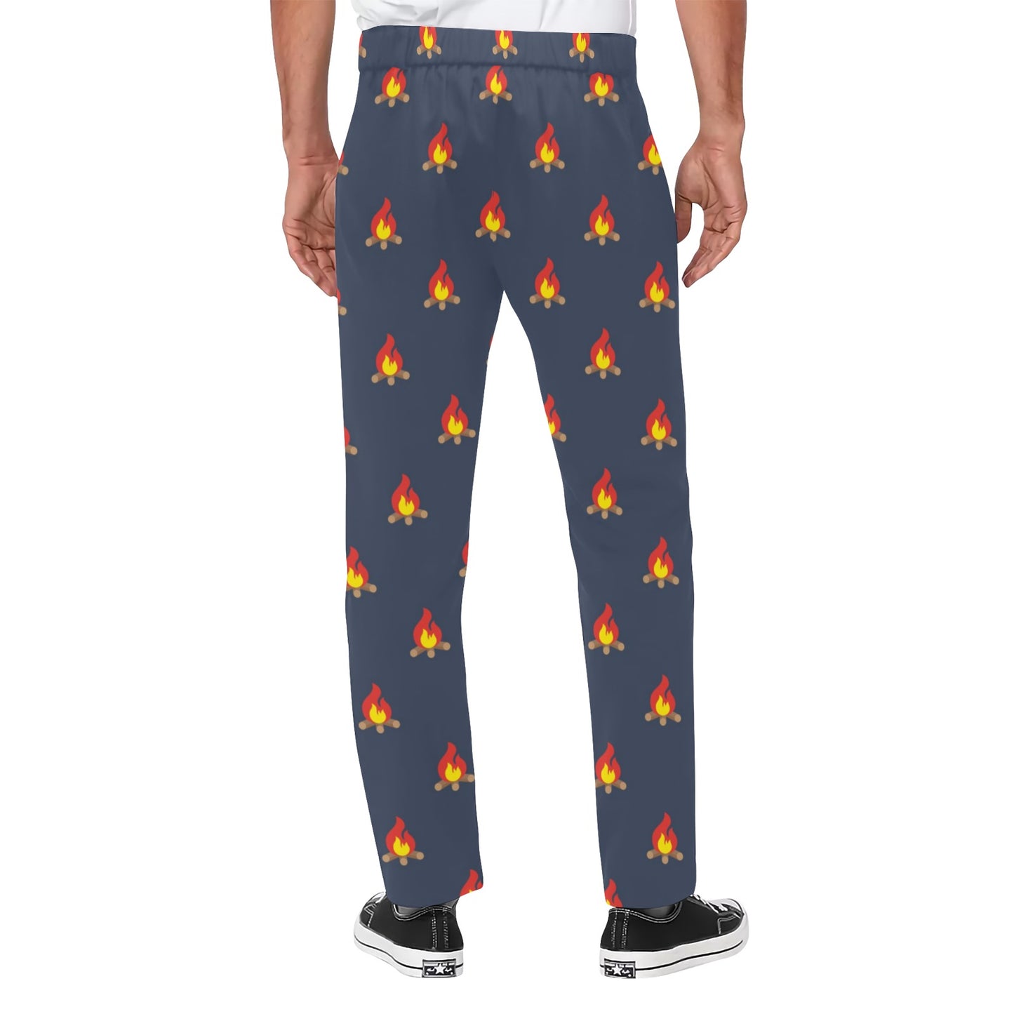 Campfire Pattern Print Design 02 Men's Pants