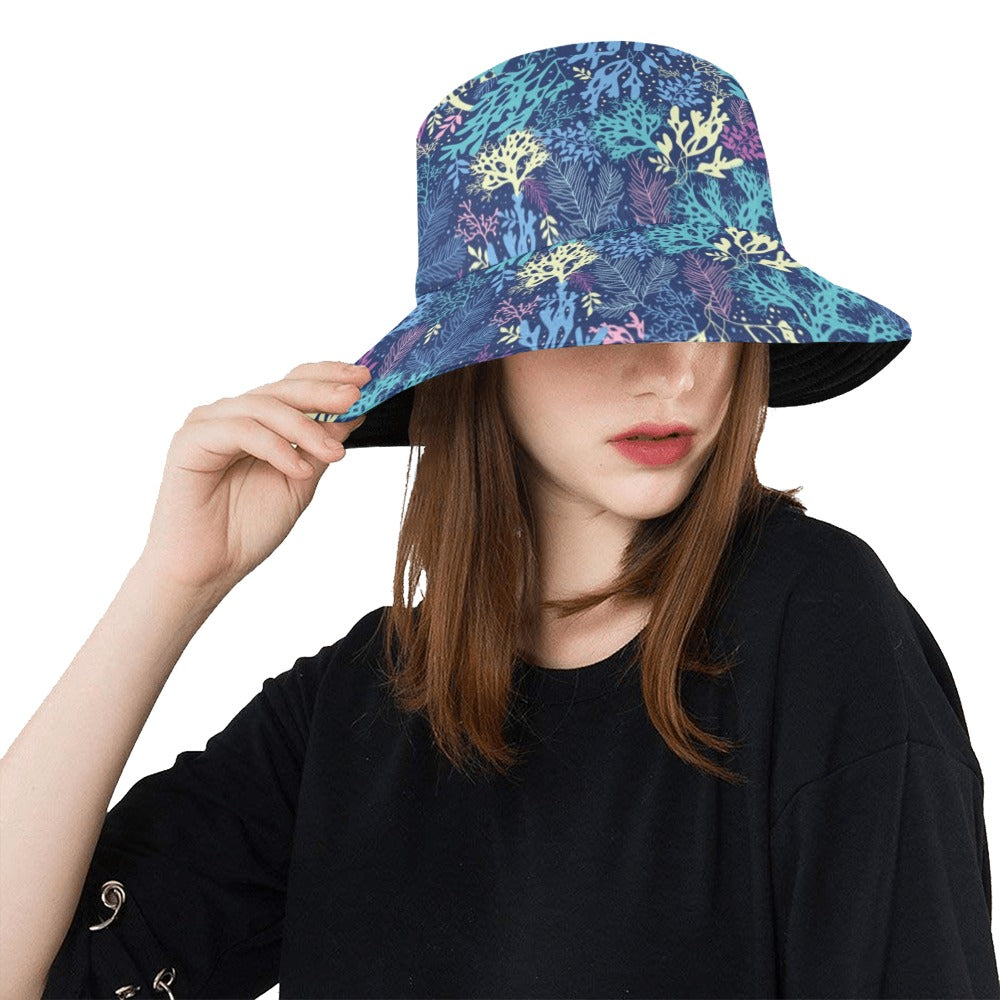 Seaweed Print Design LKS301 Unisex Bucket Hat