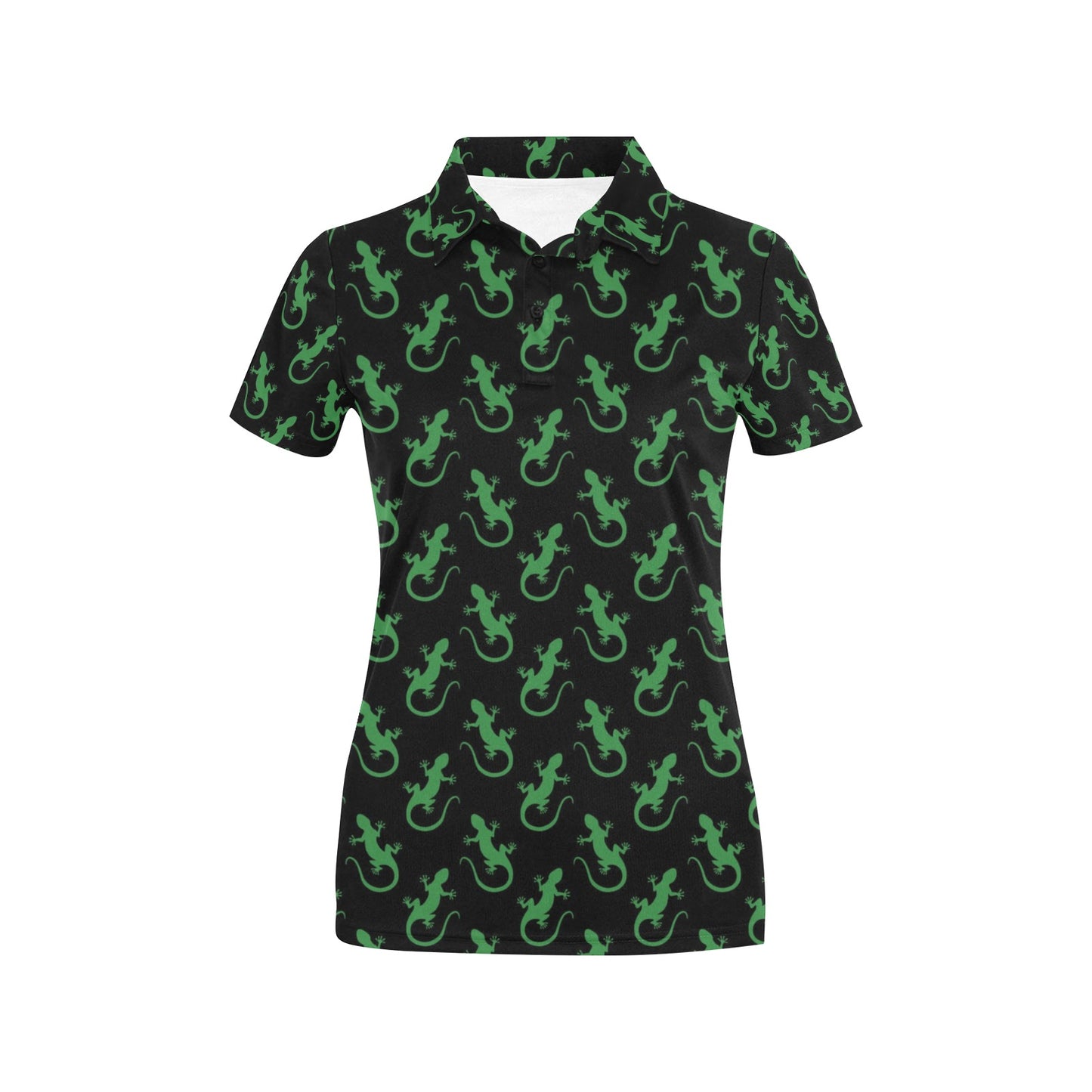 lizard Print Design LKS401 Women's Polo Shirt