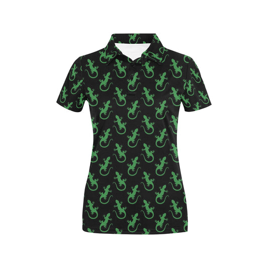 lizard Print Design LKS401 Women's Polo Shirt
