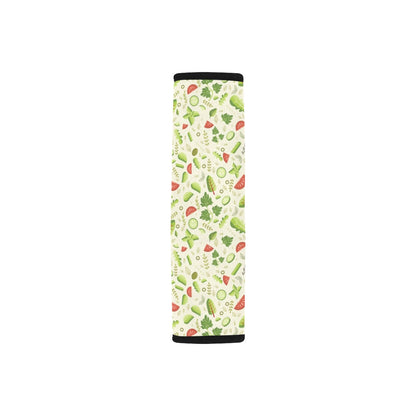 Salad Vegetable Print Design LKS302 Car Seat Belt Cover