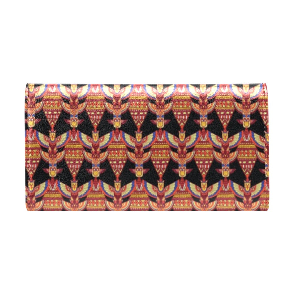 Totem Pole Print Women's Trifold Wallet