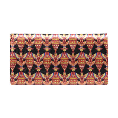 Totem Pole Print Women's Trifold Wallet
