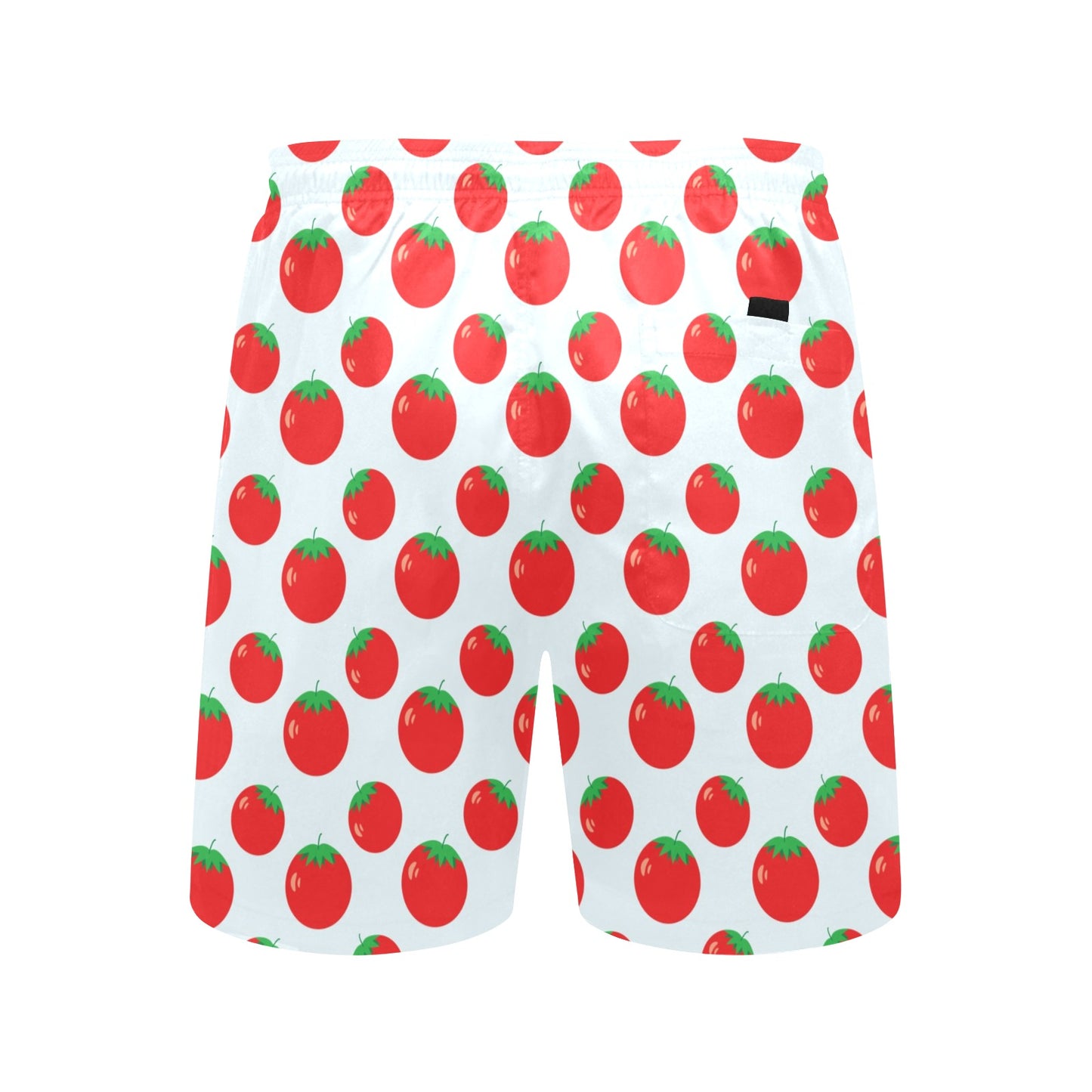 Tomato Print Design LKS307 Men's Swim Trunks Beach Shorts