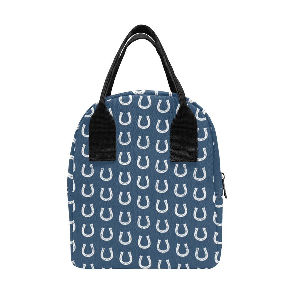 Horseshoe Print Design LKS301 Insulated Lunch Bag