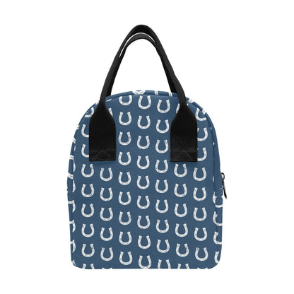 Horseshoe Print Design LKS301 Insulated Lunch Bag