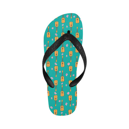 Ukulele Print Design LKS403 Flip Flops