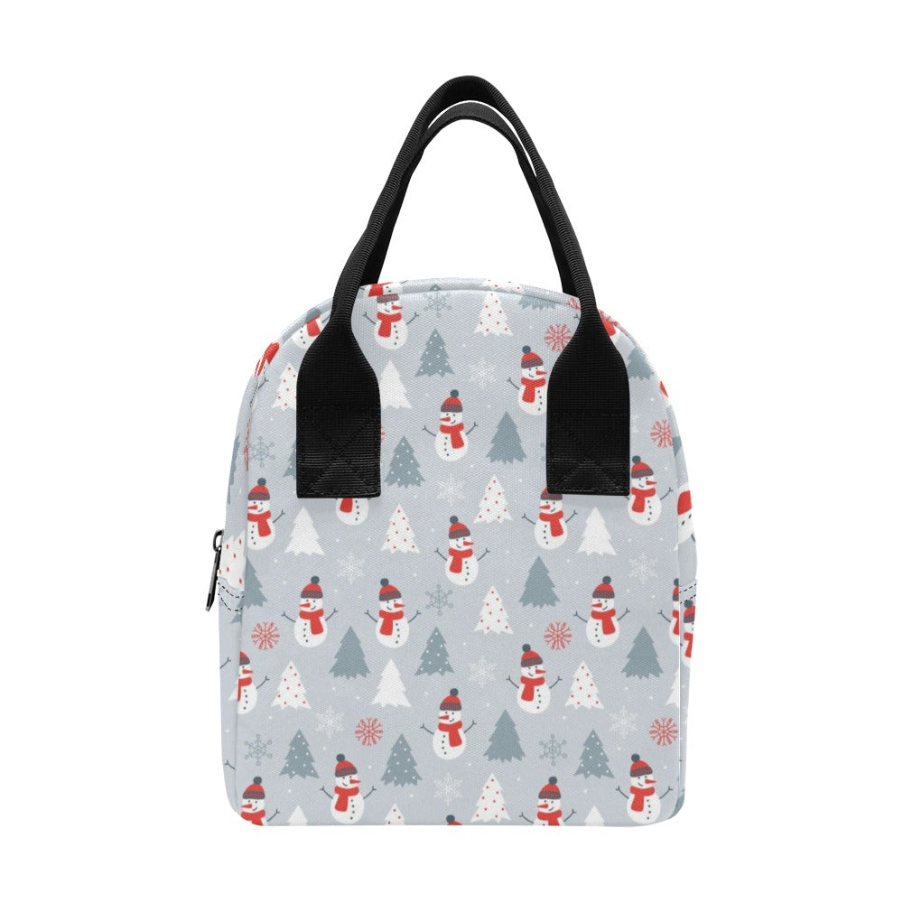 Snowman Print Design LKS302 Insulated Lunch Bag