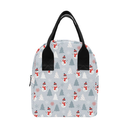Snowman Print Design LKS302 Insulated Lunch Bag