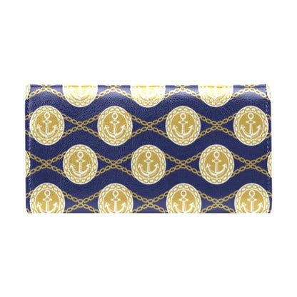Anchor Luxury Pattern Women's Trifold Wallet
