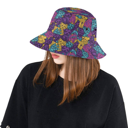 Yorkshire Terriers Print Design LKS3010 Unisex Bucket Hat