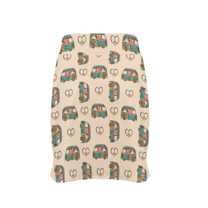 Hippie Van Peace Print Design LKS303 17" Golf & Pickleball Skort with Pockets