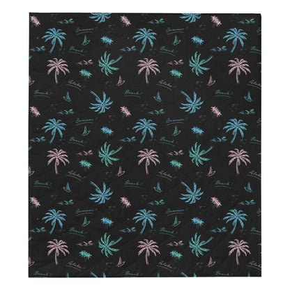 Aloha Hawaii Pattern Print Design 03 Premium Quilt
