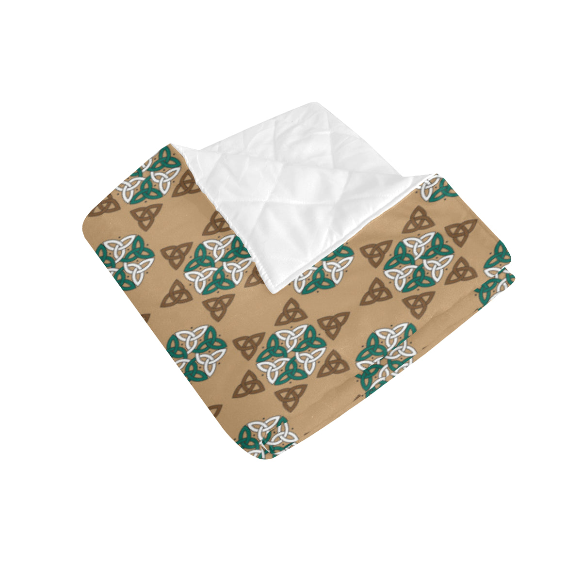 Celtic Pattern Print Design 08 Premium Quilt